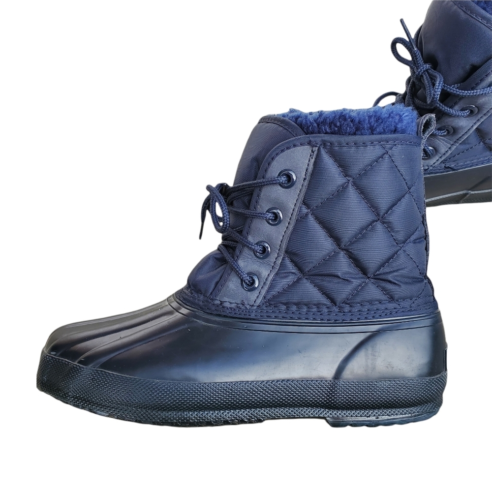 Eddie Bauer Sherpa Lined Duckboots Navy Size 8